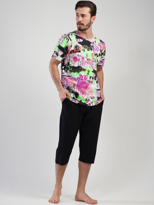 Купить Хлопковый летний костюм (футболка + капри) VIENETTA MAN 1101656062 в Украина в Lingerie.ua - Одяг для дому та відпочинку, Фото 6