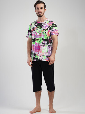 Купить Хлопковый летний костюм (футболка + капри) VIENETTA MAN 1101656062 в Украина в Lingerie.ua - Одяг для дому та відпочинку, Фото 7