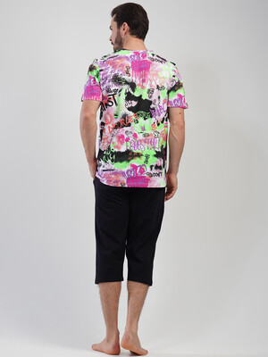 Купить Хлопковый летний костюм (футболка + капри) VIENETTA MAN 1101656062 в Украина в Lingerie.ua - Одяг для дому та відпочинку, Фото 9