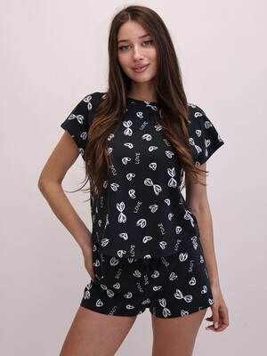 Купить Бавовняний літній костюм (футболка + шорти) LINGERIE 170866 в Украина в Lingerie.ua - Одяг для дому та відпочинку, Фото 7
