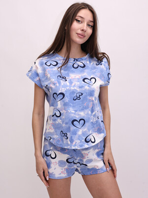Купить Бавовняний літній костюм (футболка + шорти) LINGERIE 170866 в Украина в Lingerie.ua - Одяг для дому та відпочинку, Фото 4