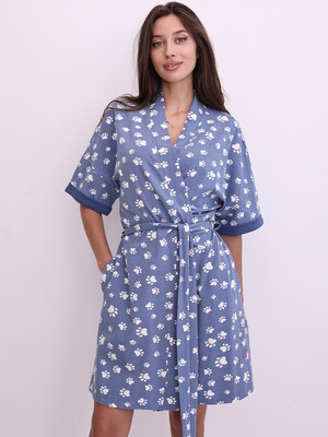 Купить Літній короткий халат на запах LINGERIE 170867-1 в Украина в Lingerie.ua - Одяг для дому та відпочинку, Фото 5