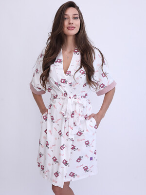 Купить Бамбуковий халат на запах LINGERIE 170867-1 в Украина в Lingerie.ua - Одяг для дому та відпочинку, Фото 5