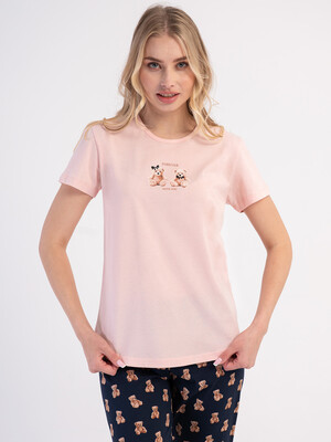 Купить Хлопковый комплект (футболка + капри) VIENETTA 6030067304 в Украина в Lingerie.ua - Одяг для дому та відпочинку, Фото 3