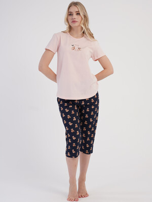 Купить Хлопковый комплект (футболка + капри) VIENETTA 6030067304 в Украина в Lingerie.ua - Одяг для дому та відпочинку, Фото 5