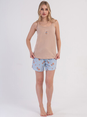 Купить Хлопковый комплект (майка + шорты) VIENETTA 6020727340 в Украина в Lingerie.ua - Одяг для дому та відпочинку, Фото 8