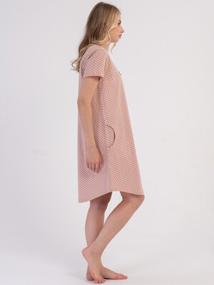 Купить Хлопковая туника с коротким рукавом VIENETTA 6010401077 в Украина в Lingerie.ua - Одяг для дому та відпочинку, Фото 4
