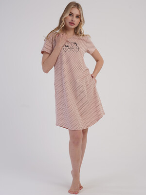 Купить Хлопковая туника с коротким рукавом VIENETTA 6010401077 в Украина в Lingerie.ua - Одяг для дому та відпочинку, Фото 7