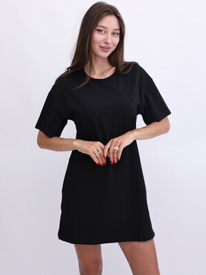Купить Бавовняна туніка міні з коротким рукавом LINGERIE 170882 в Украина в Lingerie.ua - Одяг для дому та відпочинку, Фото 6