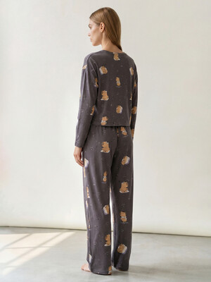 Купить Хлопковый домашний костюм (лонгслив + брюки) HAYS 80181 в Украина в Lingerie.ua - Одяг для дому та відпочинку, Фото 6