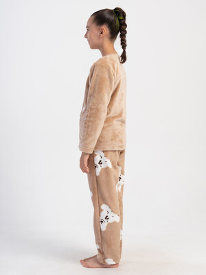 Купить Теплый домашний костюм из велсофта (свитшот + брюки) VIENETTA KIDS 4031250297 в Украина в Lingerie.ua - Одяг для дому та відпочинку, Фото 4